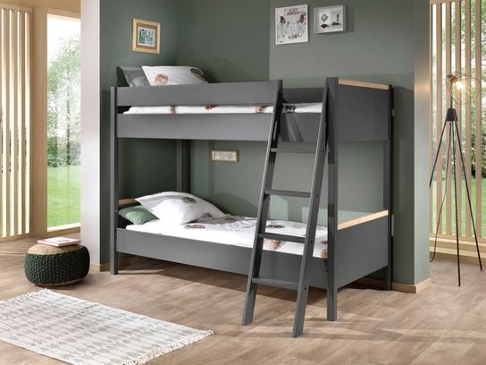 Stapelbed Dex Grenen Antraciet 90x200 cm