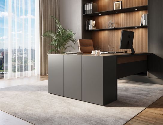 Dressoir Orlando Grafiet 120 cm