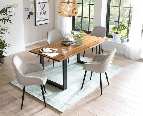 Eettafel Sven Acaciahout 140 cm