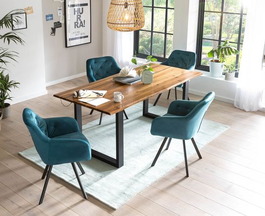 Eettafel Sven Acaciahout 140 cm