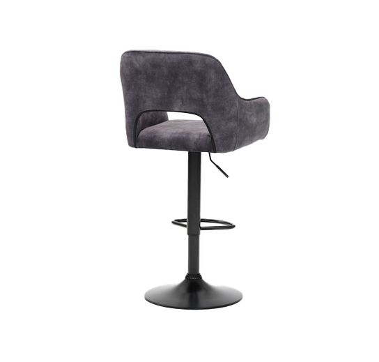 Barkruk Céline Antraciet Velours - Set van 2