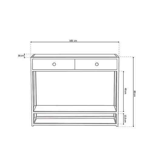Sidetable Lanzarote Zwart