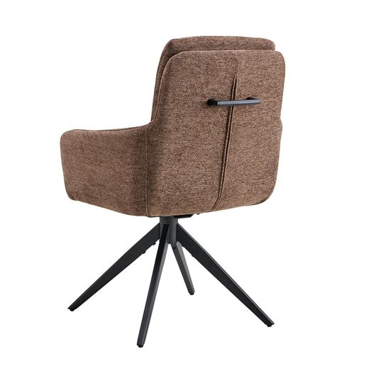 Armstoel Irma Bruin - Set van 2
