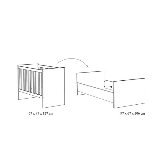 Babybed Finn Eiken