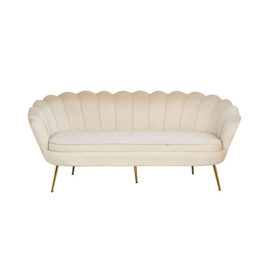 Bank Chanelle Velvet Beige 180 cm