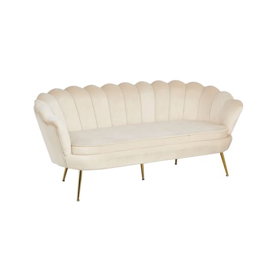 Bank Chanelle Velvet Beige 180 cm
