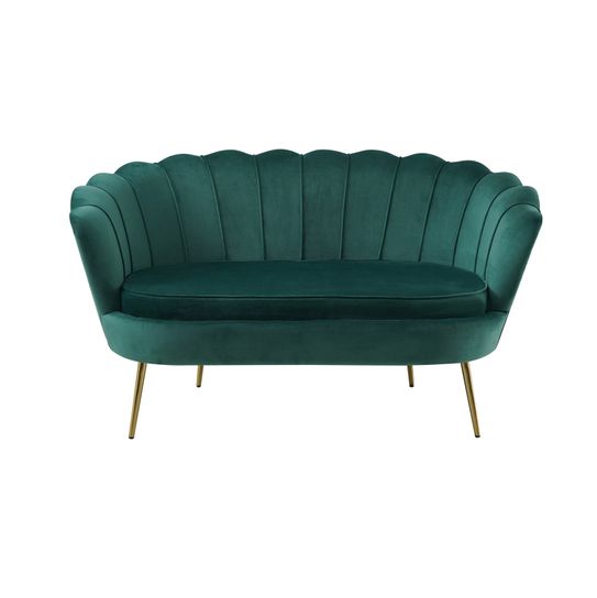 Bank Chanelle Velvet Groen 136 cm