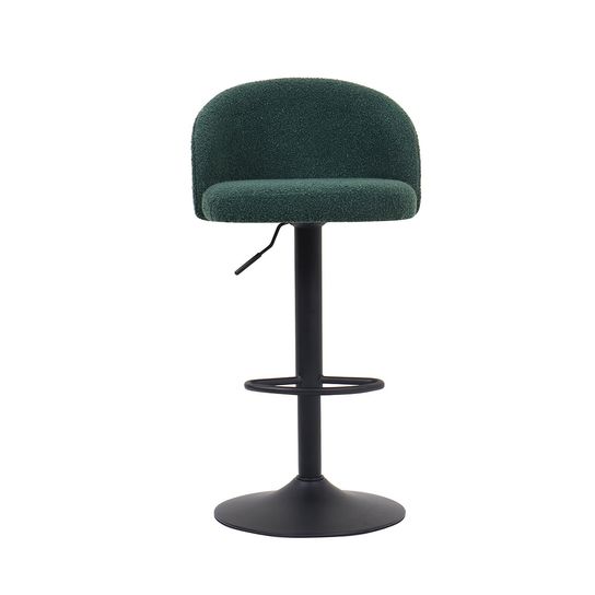 Barkruk Babet Groen Bouclé - Set van 2