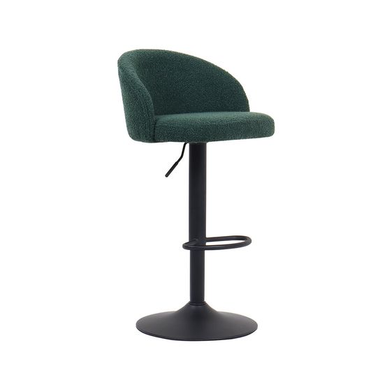 Barkruk Babet Groen Bouclé - Set van 2