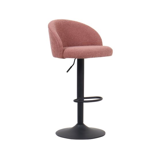 Barkruk Babet Roze Bouclé - Set van 2