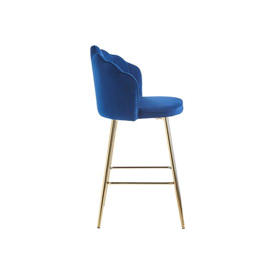 Barkruk Chanelle Velvet Donkerblauw – Set van 2