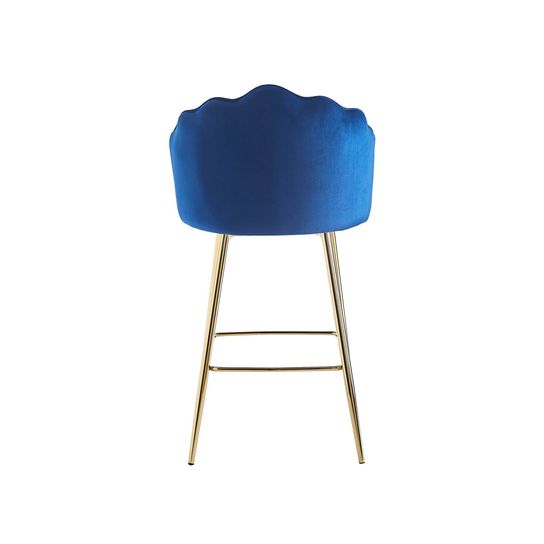 Barkruk Chanelle Velvet Donkerblauw – Set van 2