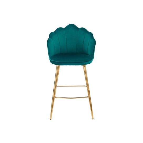 Barkruk Chanelle Velvet Groen - Set van 2
