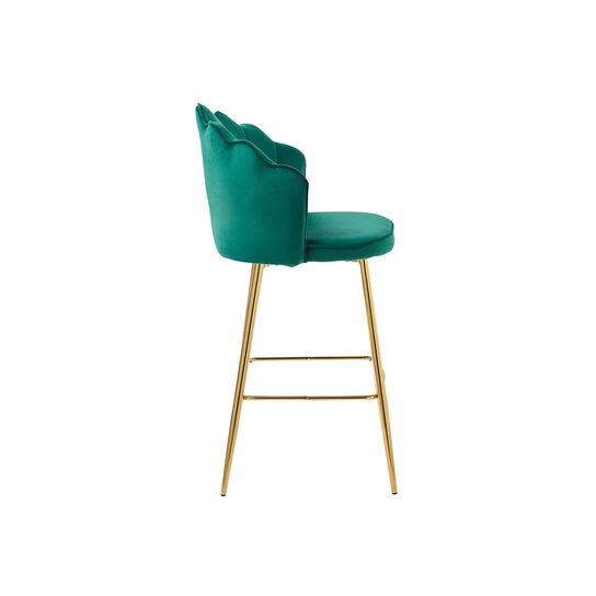 Barkruk Chanelle Velvet Groen - Set van 2