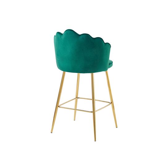 Barkruk Chanelle Velvet Groen - Set van 2