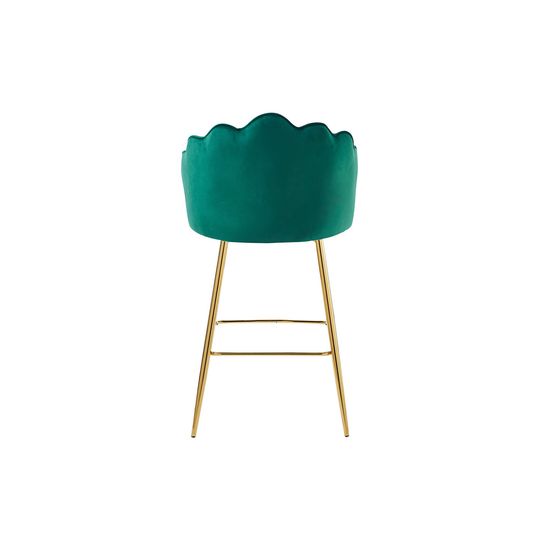 Barkruk Chanelle Velvet Groen - Set van 2