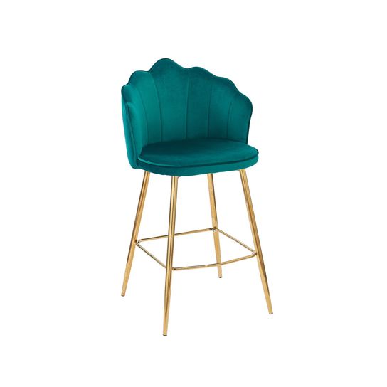 Barkruk Chanelle Velvet Groen - Set van 2