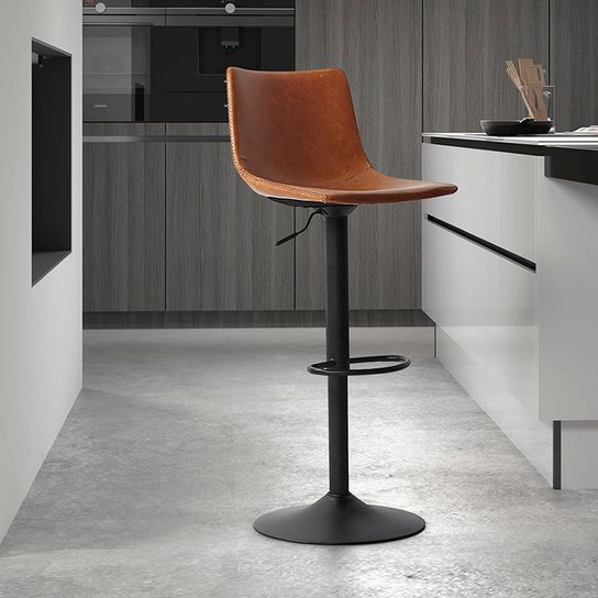 Barkruk Jeroen Cognac - Set van 2
