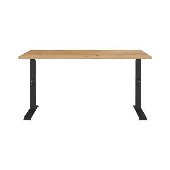 Bureau Galileo Eiken Zwart 140 cm