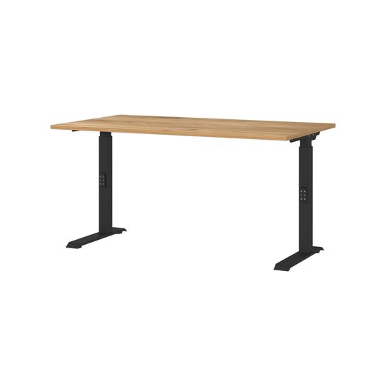 Bureau Galileo Eiken Zwart 140 cm