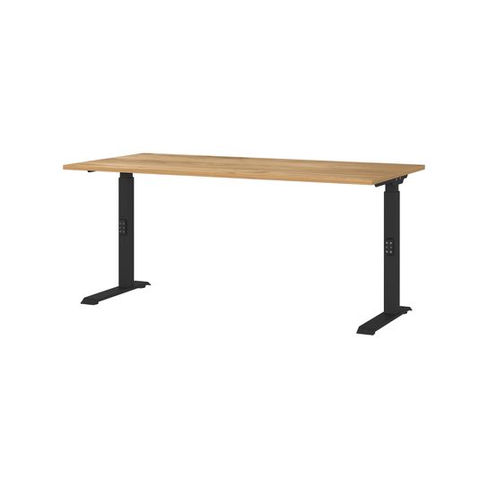 Bureau Galileo Eiken Zwart 160 cm