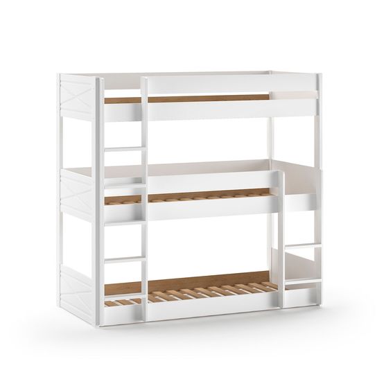 Driepersoons Stapelbed Jonas Wit