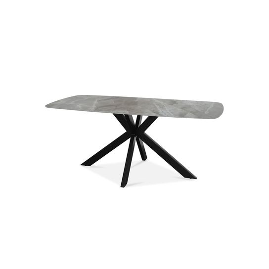 Eetkamertafel Jody Grijs Glans 180 cm