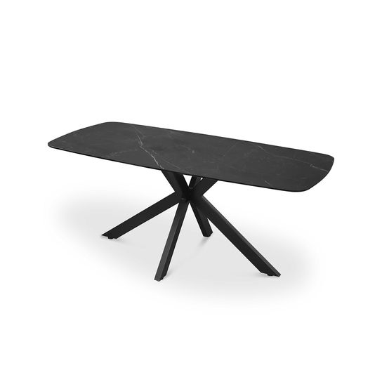 Eetkamertafel Jody Zwart 180 cm