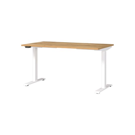 Elektrisch zit-sta Bureau Galileo Eiken Wit 140 cm