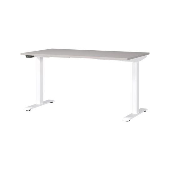 Elektrisch zit-sta Bureau Galileo Kasjmier Wit 140 cm