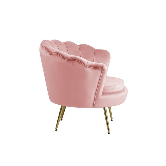 Fauteuil Chanelle Velvet Roze 136 cm
