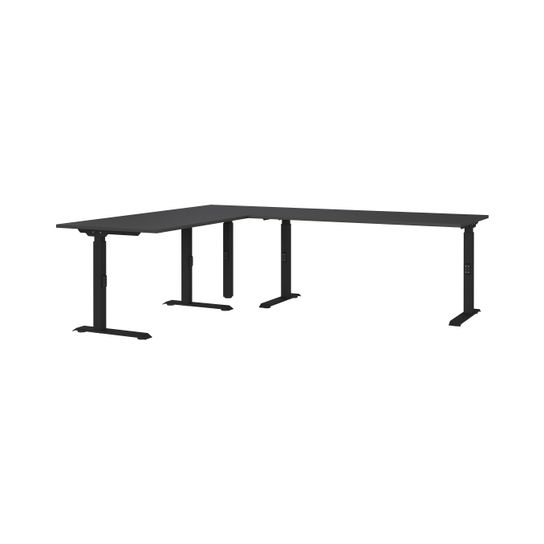 Hoekbureau Galileo Grafiet 240 x 200 cm