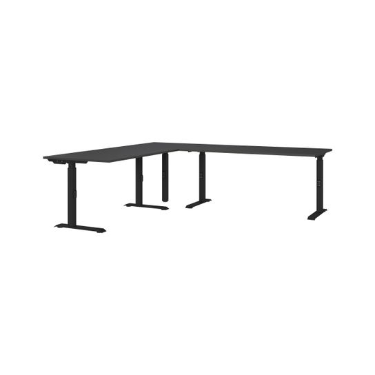 Hoekbureau Galileo Grafiet 240 x 220 cm