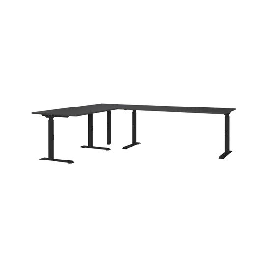 Hoekbureau Galileo Grafiet 260 x 200 cm