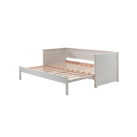 Kajuitbed Charlie Wit 1 - Uitschuifbaar