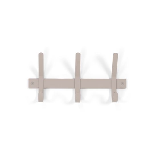 Kapstok Gilbert Taupe 3-haaks