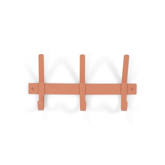 Kapstok Gilbert Terracotta 3-haaks