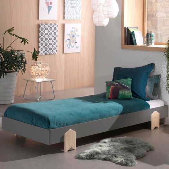 Kinderbed Ted Grijs