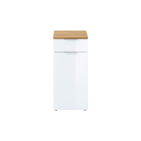 Lage badkamerkast Palma Eiken Wit 86 cm