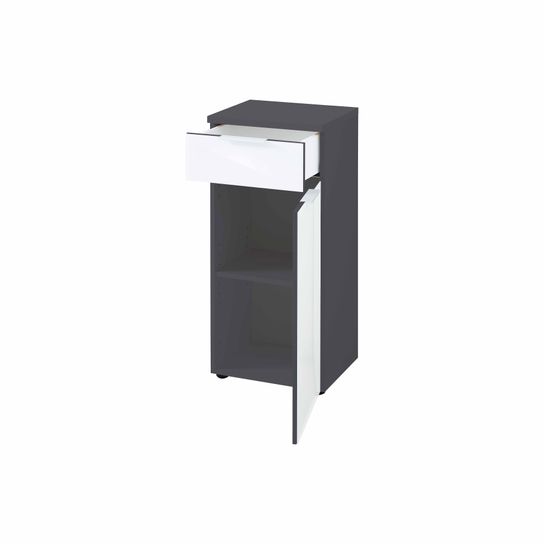Lage badkamerkast Palma Grafiet Wit 86 cm