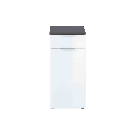 Lage badkamerkast Palma Grafiet Wit 86 cm