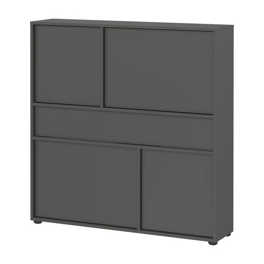 Opbergkast Mathieu Grafiet 105 cm