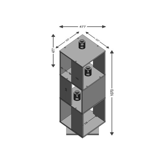 Ordnerzuil Mars Beton