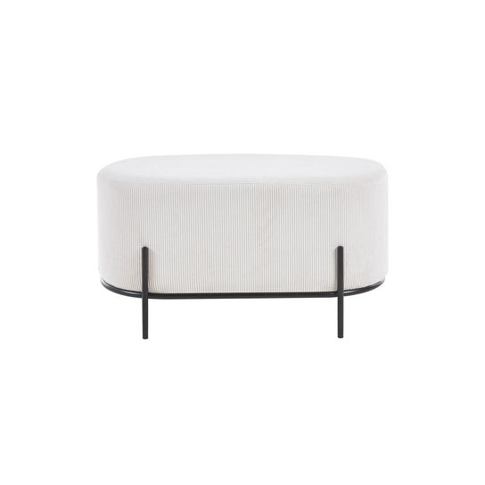 Poef Naomi Beige Stof