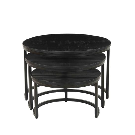 Salontafel set Nolan Zwart 3