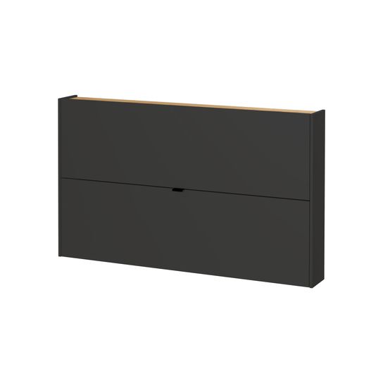 Schoenenkast Eleonore Grafiet 140 cm