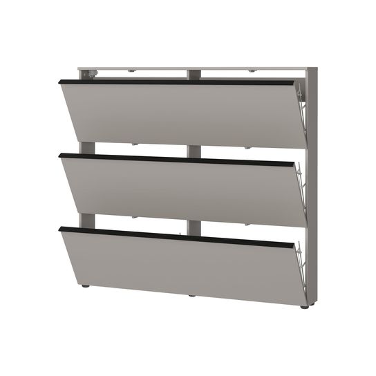 Schoenenkast Miles Grijs 140 x 129 cm