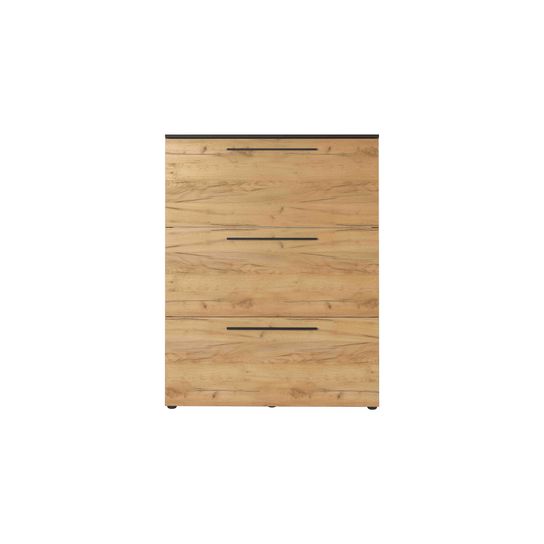 Schoenenkast Santana Grafiet Eiken 129 cm
