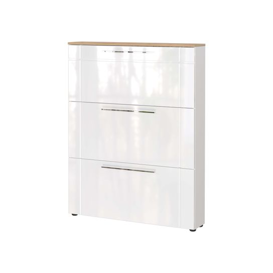 Schoenenkast Veerle Wit-Eiken