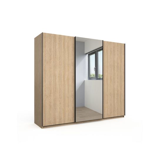 Schuifdeurkast Yumi Eiken 250cm